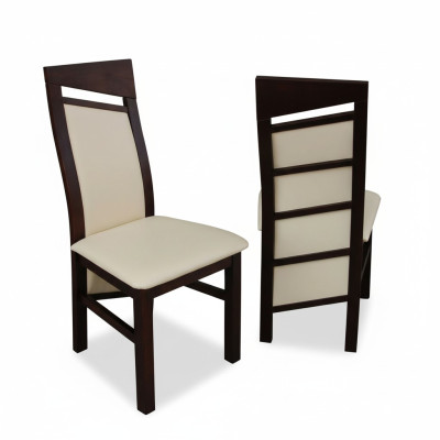 MASSICCIO LEGNO SEDIA MODERNA Bianco DESIGNER SEDIA DA PRANZO CUCINA DECORATIVA