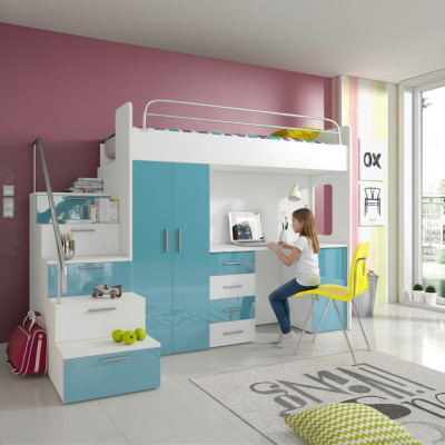 Letto a castello matrimoniale con armadio tavolo nuovo