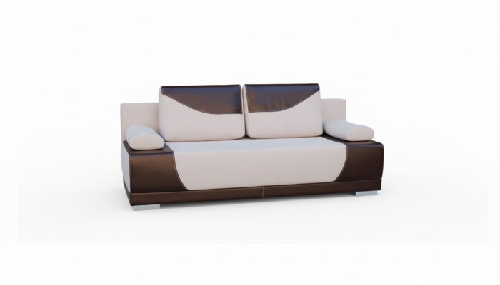 Divano letto a tre posti con funzione letto e contenitore per biancheria divano design.