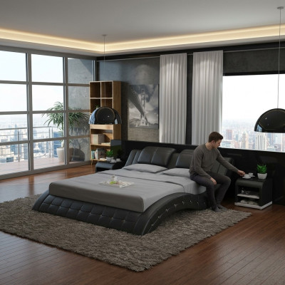 Lusso design letto in pelle Letti imbottiti matrimoniali 140/160/180 LB8824B