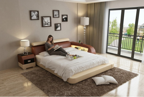 Letto ad acqua hotel letto matrimoniale letti completo letto in pelle letto imbottito acqua LB8801