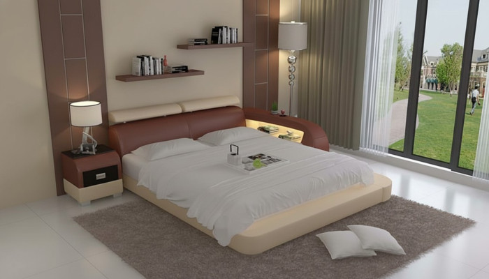 Letto ad acqua hotel letto matrimoniale letti completo letto in pelle letto imbottito acqua LB8801