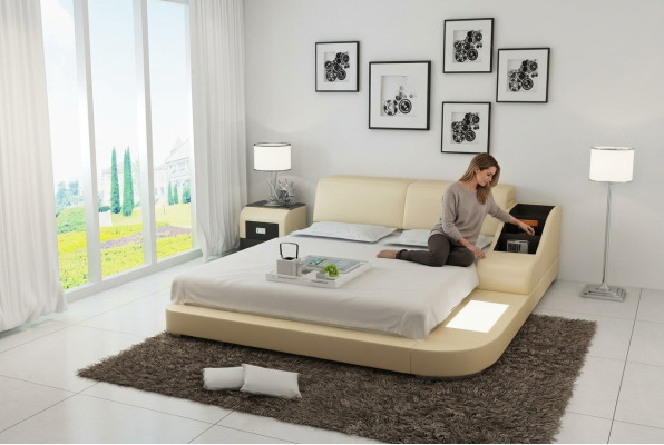 Letto ad acqua hotel letto matrimoniale letti completi letto in pelle letto imbottito acqua LB8815