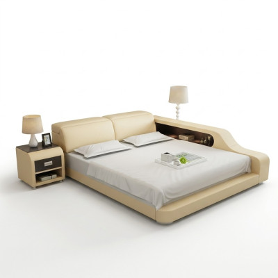 Letto ad acqua Hotel Letto matrimoniale Letti Completo Letto in pelle Letto imbottito Acqua LB8818