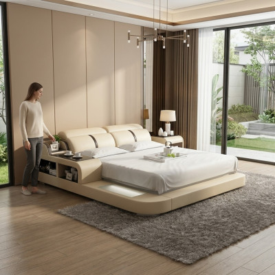 Letto ad acqua Hotel Letto matrimoniale Letti Completi Letto in pelle Letto imbottito Acqua LB8821
