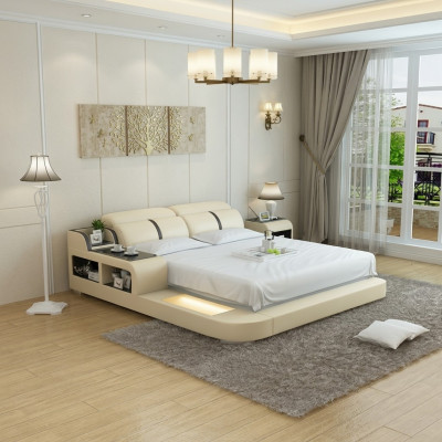 Letto ad acqua Hotel Letto matrimoniale Letti Completi Letto in pelle Letto imbottito Acqua LB8821