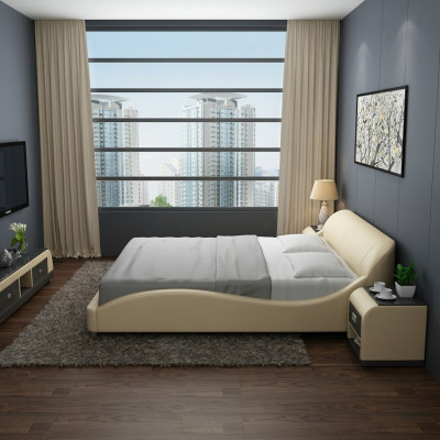 Letto ad acqua Hotel letto doppio letti completo letto in pelle letto imbottito acqua LB8822