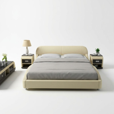Letto ad acqua Hotel letto doppio letti completo letto in pelle letto imbottito acqua LB8822