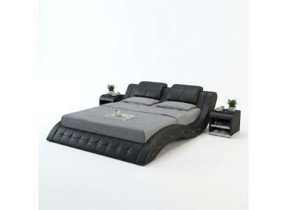 Wasserbett Hotel Doppelbett Letti completi in pelle Letto imbottito Acqua LB8824