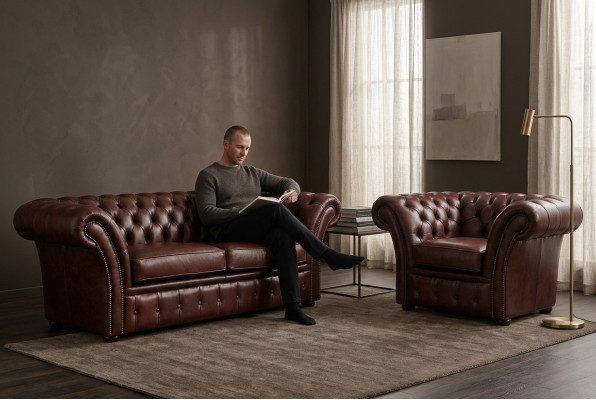 Divano Chesterfield imbottito Soffitta Divano Set di divani Divano Set 2+1