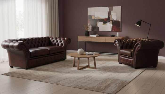 Divano Chesterfield imbottito Soffitta Divano Set di divani Divano Set 2+1