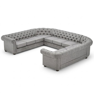 Divano Chesterfield Divano divano divano Poltrona angolare a forma di U