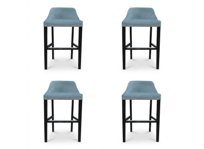 4x Set di sgabelli da bar Chesterfield design sgabello alto sedie set di sedie imbottite