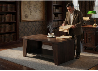 Zeitloser Couchtisch aus Holz für moderne Räume