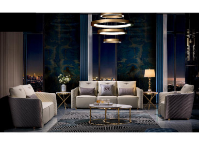 Beistell Couch Tisch Rund Tische Runde Sofa Metall Glas Designer Luxus design