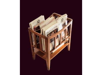 Zeitungsregal Regal Holz Ständer Italien Zeitungsständer Design Möbel Wohnzimmer