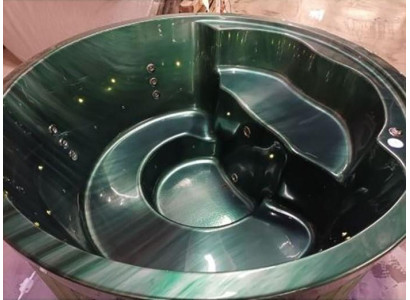 Whirlpool Badefass Heißwasserbecken Thermalpool Jacuzzi Thermalwanne
