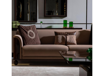 Weiße Wohnzimmer Polstergarnitur Stilvolle 2x 3-Sitzer Sofas Sessel