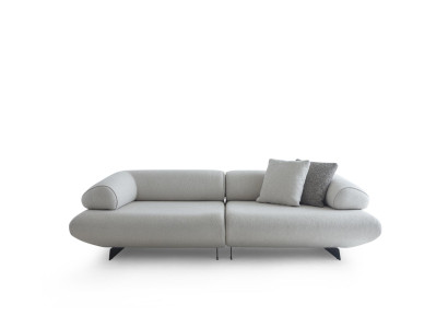 Weißes Wohnzimmer Sofa Luxuriöse Sitzcouch Edle Möbel Polstersofa