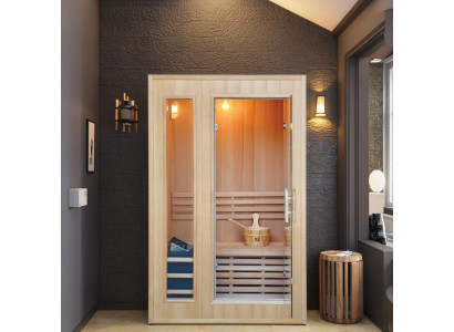 Traditionelle Outdoor-Sauna für 1-2 Personen mit Dampffunktion