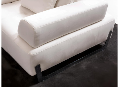Weißes Stoffsofa Designer Wohnzimmer Viersitzer Polstercouchen