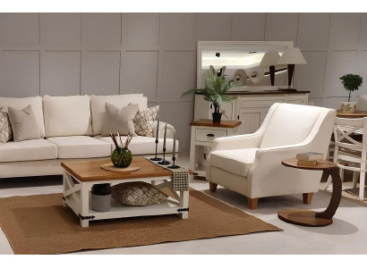 2-teiliges Wohnzimmer-Set: 3-Sitzer und Sessel in elegantem Design.