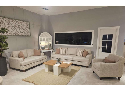Wohnzimmer-Set 3-Sitzer 2-Sitzer und Sessel komfortabel und elegant