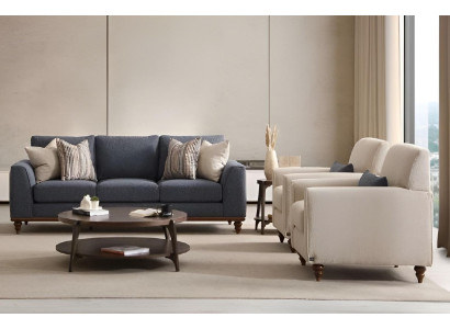 Wohnzimmer-Set mit 3-Sitzer und Sessel – Modern und Komfortabel