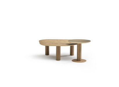Zweiteiliges Set aus Couchtisch und Beistelltisch für das Wohnzimmer