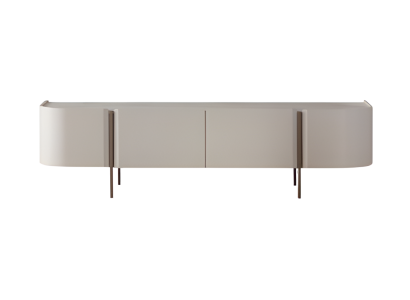 Weißes Esszimmer-Set – Stilvoller Esstisch, Stühle, Holzsideboard & Spiegel