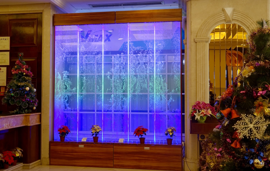 Pannello murale bolle d'acqua LED design parete d'acqua